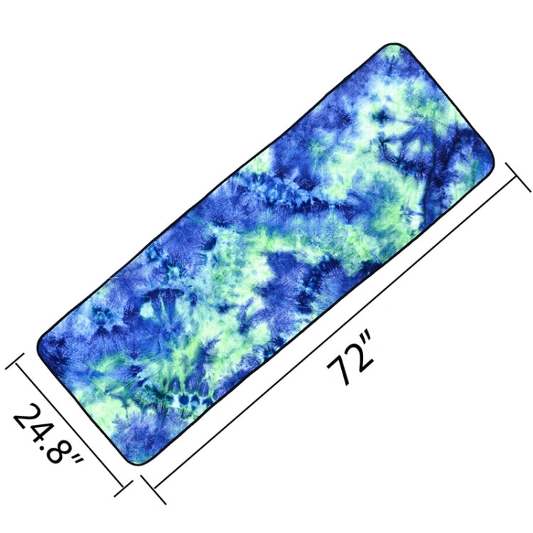 Mikrofaser Umweltfreundliches rutschfestes Handtuch Faltbare Yogamatte Sporttuch, Größe: 183 x 63 cm, 183 x 63 cm Grün, 183 x 63 cm Dunkelblau, 183 x 63 cm Lila, 183 x 63 cm Gelb