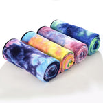 Mikrofaser Umweltfreundliches rutschfestes Handtuch Faltbare Yogamatte Sporttuch, Größe: 183 x 63 cm, 183 x 63 cm Grün, 183 x 63 cm Dunkelblau, 183 x 63 cm Lila, 183 x 63 cm Gelb