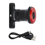MEROCA MX2 Smart Sensor Brems-Rücklicht Mountainbike Licht USB-Ladung Straßenfahrrad Nachtfahr-Rücklicht, Sitzkissenmontage Schwarz, Sitzkissenmontage Bunt, Sitzkissenmontage Gold Pink, Sitzrohrmontage Schwarz