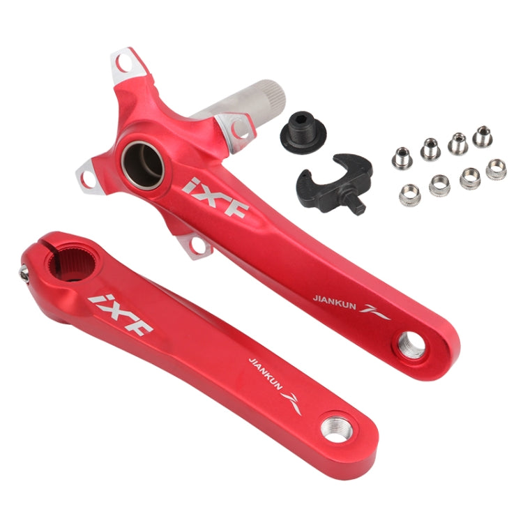 JIANKUN IXF Mountainbike Hohlkurbel modifizierte Einzelplatte linke und rechte Kurbeln Kurbelwelle Tretlagerachse, linke und rechte Kurbel, linke und rechte Kurbel + Tretlager
