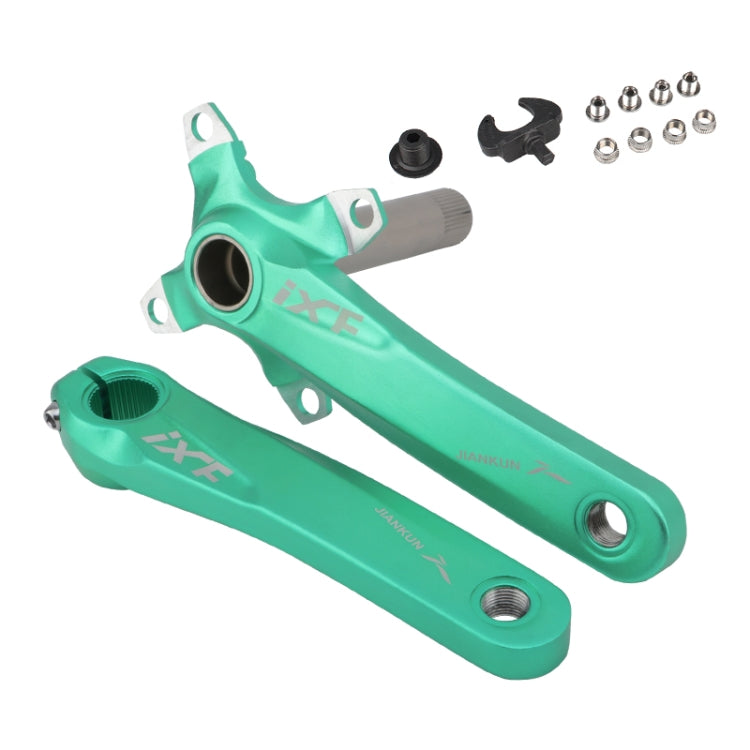 JIANKUN IXF Mountainbike Hohlkurbel modifizierte Einzelplatte linke und rechte Kurbeln Kurbelwelle Tretlagerachse, linke und rechte Kurbel, linke und rechte Kurbel + Tretlager