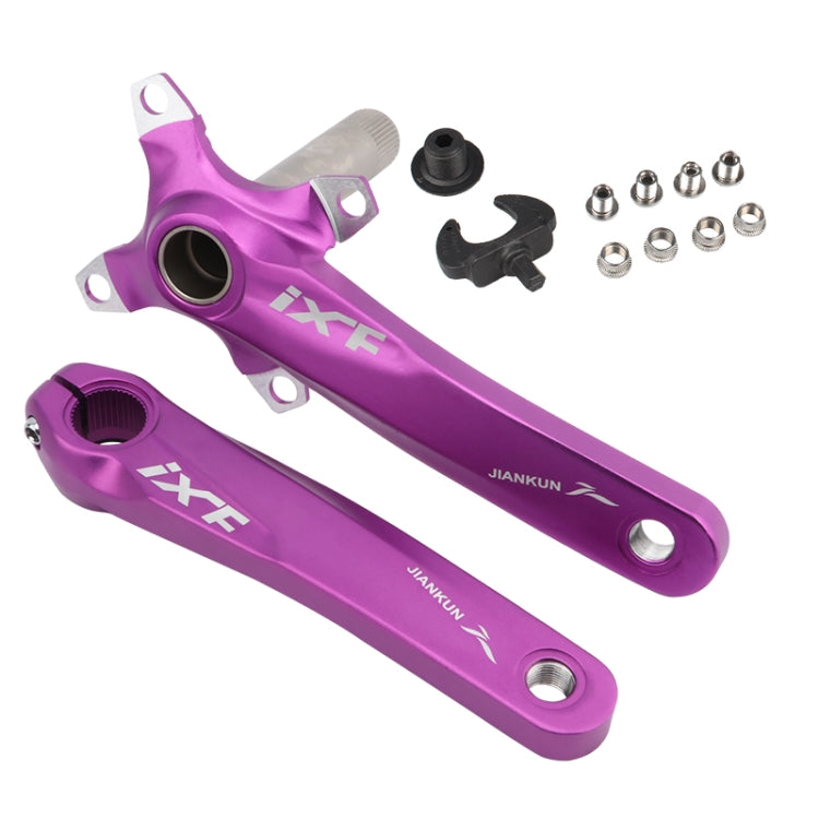 JIANKUN IXF Mountainbike Hohlkurbel modifizierte Einzelplatte linke und rechte Kurbeln Kurbelwelle Tretlagerachse, linke und rechte Kurbel, linke und rechte Kurbel + Tretlager