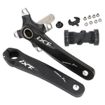JIANKUN IXF Mountainbike Hohlkurbel modifizierte Einzelplatte linke und rechte Kurbeln Kurbelwelle Tretlagerachse, linke und rechte Kurbel, linke und rechte Kurbel + Tretlager