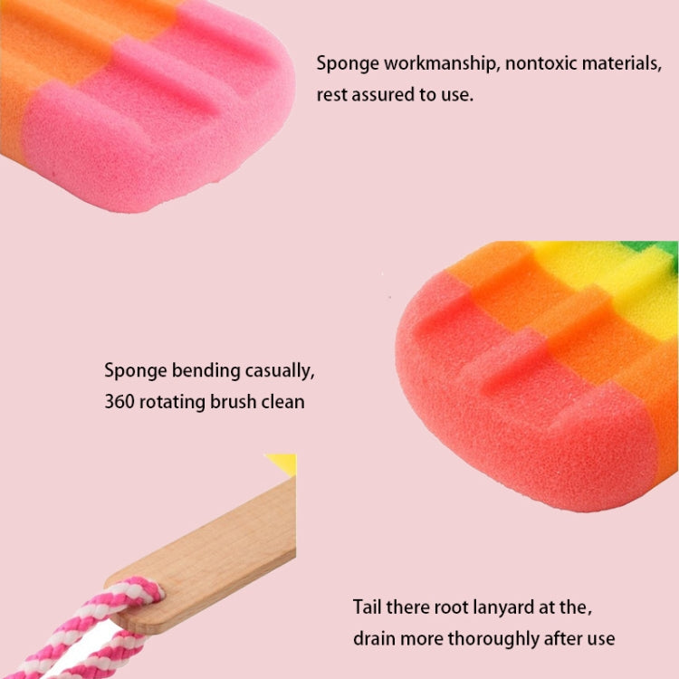Kreativer Eis-Form-Küchenschwamm Wischstift Eisschwammbürste Küche Spülschwamm Scheuerschwamm, Eiscreme-Form-Schwamm