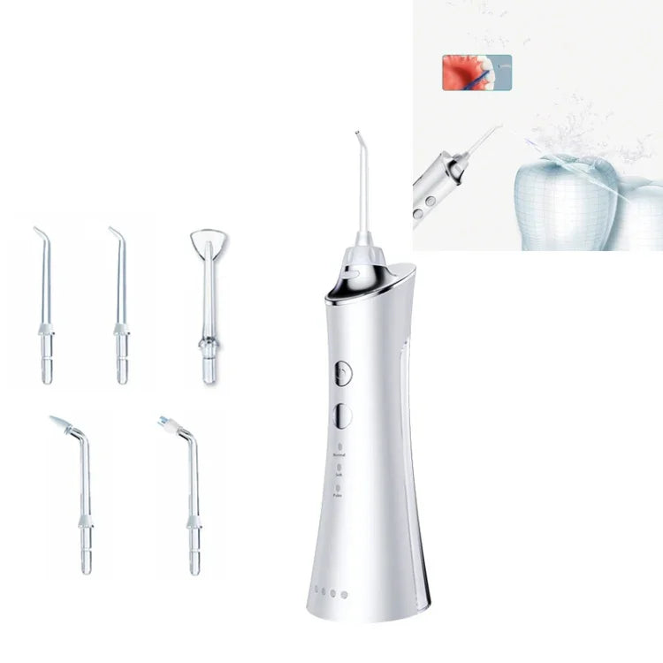 Elektrische Zahnbürste Zahnstanzer Dental Scaler Wasserfloss Haushalt Tragbares Mundreinigungsgerät, Weiß, Pink, Blau
