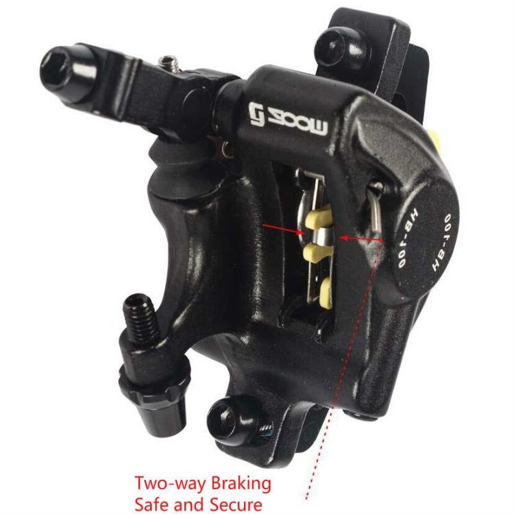 ZOOM HB100 Mountainbike hydraulischer Bremszangen-Faltfahrrad-Kabelzug hydraulische Scheibenbremse, vorne, hinten, vorne und hinten