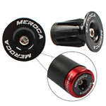 1pair MEROCA Mountain Bike Expansion Lock Bar Plug Road Bike Bicycle Bar Plug End Cover, Black, Red, Blue, Green, Purple, Gold, Titanium, Electroplating Colorful