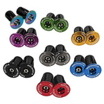 1pair MEROCA Mountain Bike Expansion Lock Bar Plug Road Bike Bicycle Bar Plug End Cover, Black, Red, Blue, Green, Purple, Gold, Titanium, Electroplating Colorful