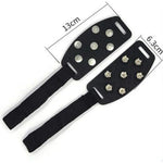 DM-1601 1 Paar Outdoor Bergsteiger Schnee-Eis-Oberflächen-7-Zahn-Steigeisen Zinklegierungsspitzen Silikon-Antirutsch-Schuhüberzüge, DM-1601 Schuhüberzug