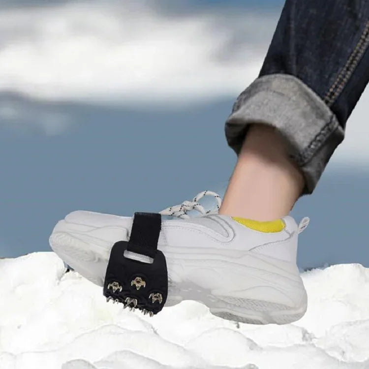 DM-1601 1 Paar Outdoor Bergsteiger Schnee-Eis-Oberflächen-7-Zahn-Steigeisen Zinklegierungsspitzen Silikon-Antirutsch-Schuhüberzüge, DM-1601 Schuhüberzug