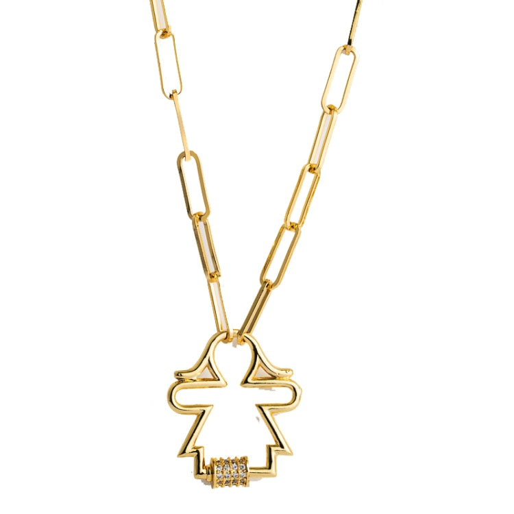 Messing Mikro-eingelegte Zirkon Zarte Schlüsselbeinkette Kreuz Anhänger Halskette, Kreuz, Mädchen