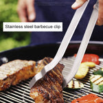 Edelstahl Grillzange Grillwerkzeug Brotzange Spaghettizange Speisezange Steakzange, Grillzange