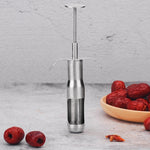 Edelstahl-Entsteiner für rote Datteln, Kirsch-Entkerner, klein, groß