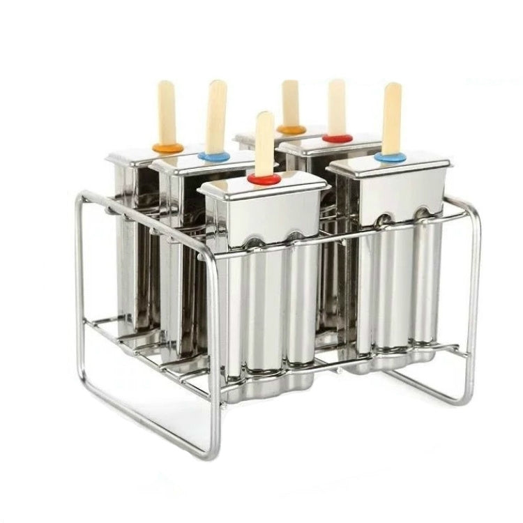 Edelstahl DIY Eisform Haushalt Popsicle Eisform, 6 flache doppelte Rillen, 6 runde doppelte Rillen, 3 flache 3 runde doppelte Rillen, 6 Wassermelonenschalen Doppelschlitz