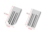 Edelstahl DIY Eisform Haushalt Popsicle Eisform, 6 flache doppelte Rillen, 6 runde doppelte Rillen, 3 flache 3 runde doppelte Rillen, 6 Wassermelonenschalen Doppelschlitz