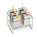 Edelstahl DIY Eisform Haushalt Popsicle Eisform, 6 flache doppelte Rillen, 6 runde doppelte Rillen, 3 flache 3 runde doppelte Rillen, 6 Wassermelonenschalen Doppelschlitz
