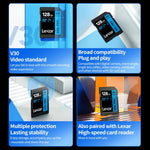 Lexar SD-800X Pro High Speed SD Speicherkarte für Spiegelreflexkameras, 32GB, 64GB
