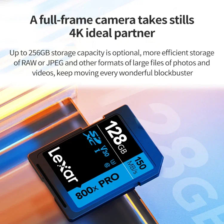Lexar SD-800X Pro High Speed SD Speicherkarte für Spiegelreflexkameras, 32GB, 64GB