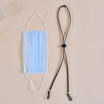 10 Stück Masken-Anti-Verlust-einstellbares Lanyard und Ohrhaken, Kaschmir, Weiß, Schwarz, Gelb, Grün, Blau, Rosa, Rot, Grau