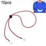 10 Stück Masken-Anti-Verlust-einstellbares Lanyard und Ohrhaken, Kaschmir, Weiß, Schwarz, Gelb, Grün, Blau, Rosa, Rot, Grau