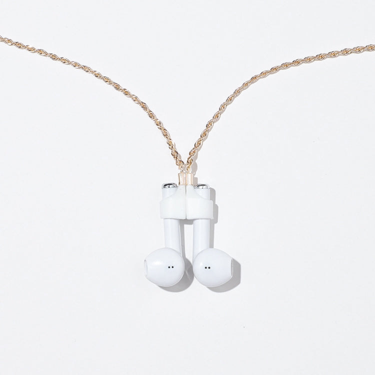 AIRPODS kabelloses Headset Anti-Verlust Kette Starke Magnethülle Titanstahl Edelstahl Farbretention Anti-Verlust Halskette, Gold, Roségold, Schwarzgold, Stahlfarbe