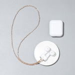 AIRPODS kabelloses Headset Anti-Verlust Kette Starke Magnethülle Titanstahl Edelstahl Farbretention Anti-Verlust Halskette, Gold, Roségold, Schwarzgold, Stahlfarbe