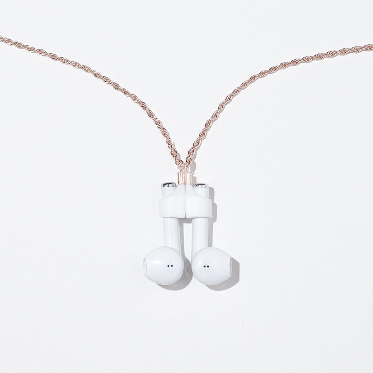 AIRPODS kabelloses Headset Anti-Verlust Kette Starke Magnethülle Titanstahl Edelstahl Farbretention Anti-Verlust Halskette, Gold, Roségold, Schwarzgold, Stahlfarbe