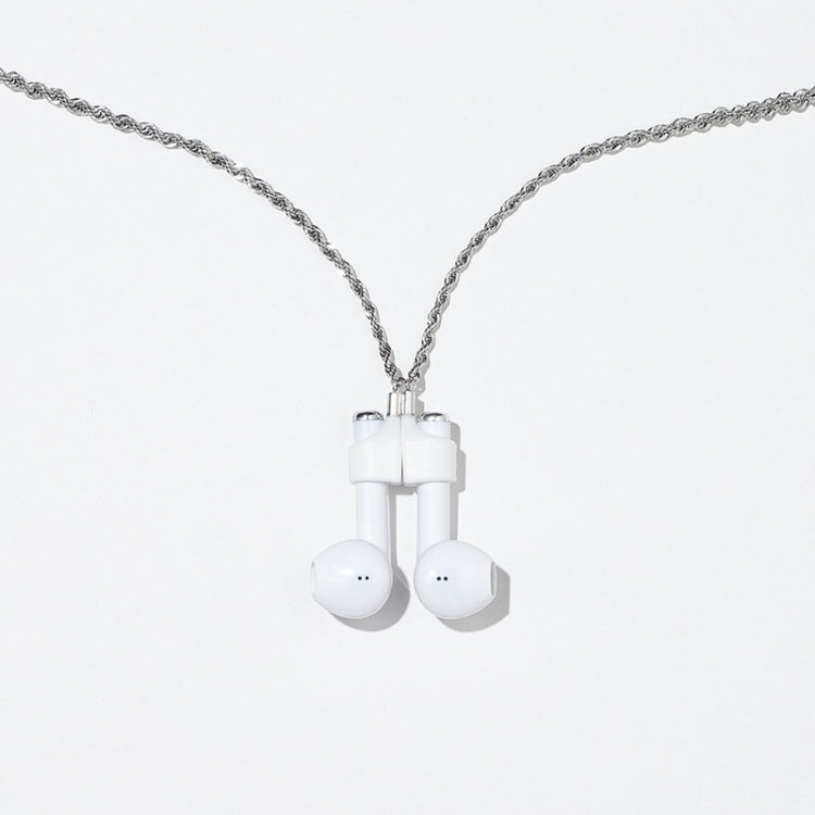 AIRPODS kabelloses Headset Anti-Verlust Kette Starke Magnethülle Titanstahl Edelstahl Farbretention Anti-Verlust Halskette, Gold, Roségold, Schwarzgold, Stahlfarbe