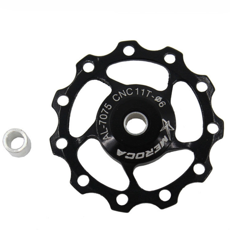MEROCA Metalllager Mountainbike Rennrad Hinteres Schaltwerk Führungsrad 11T/13T Führungsrad, 11T Schwarz, 13T Schwarz, 11T Rot, 13T Rot, 11T Blau, 13T Blau, 11T Lila, 13T Lila, 11T Silber, 13T Silber, 11T Galvanisch Bunt