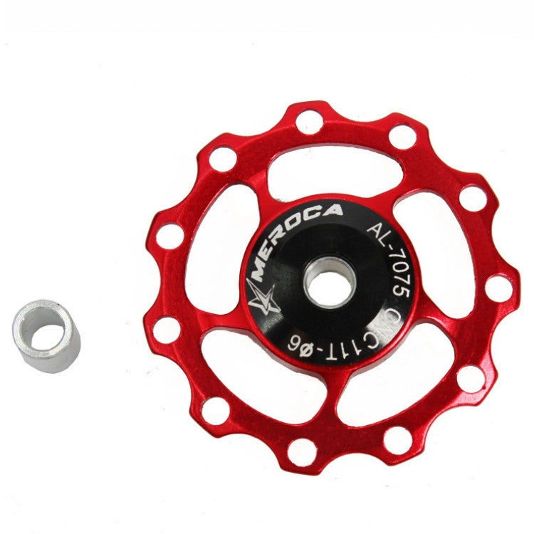 MEROCA Metalllager Mountainbike Rennrad Hinteres Schaltwerk Führungsrad 11T/13T Führungsrad, 11T Schwarz, 13T Schwarz, 11T Rot, 13T Rot, 11T Blau, 13T Blau, 11T Lila, 13T Lila, 11T Silber, 13T Silber, 11T Galvanisch Bunt