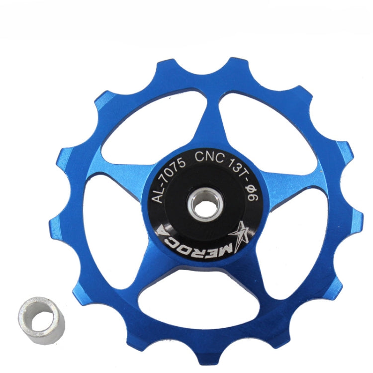 MEROCA Metalllager Mountainbike Rennrad Hinteres Schaltwerk Führungsrad 11T/13T Führungsrad, 11T Schwarz, 13T Schwarz, 11T Rot, 13T Rot, 11T Blau, 13T Blau, 11T Lila, 13T Lila, 11T Silber, 13T Silber, 11T Galvanisch Bunt