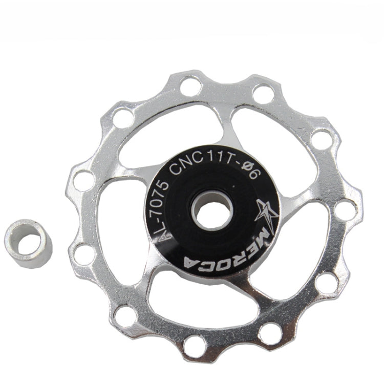 MEROCA Metalllager Mountainbike Rennrad Hinteres Schaltwerk Führungsrad 11T/13T Führungsrad, 11T Schwarz, 13T Schwarz, 11T Rot, 13T Rot, 11T Blau, 13T Blau, 11T Lila, 13T Lila, 11T Silber, 13T Silber, 11T Galvanisch Bunt