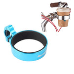 Fahrrad Kaffeetassenhalter Milchtee-Becherhalter Aluminiumlegierung Flaschenhalter, Gelb, Rot, Blau, Schwarz, Silber