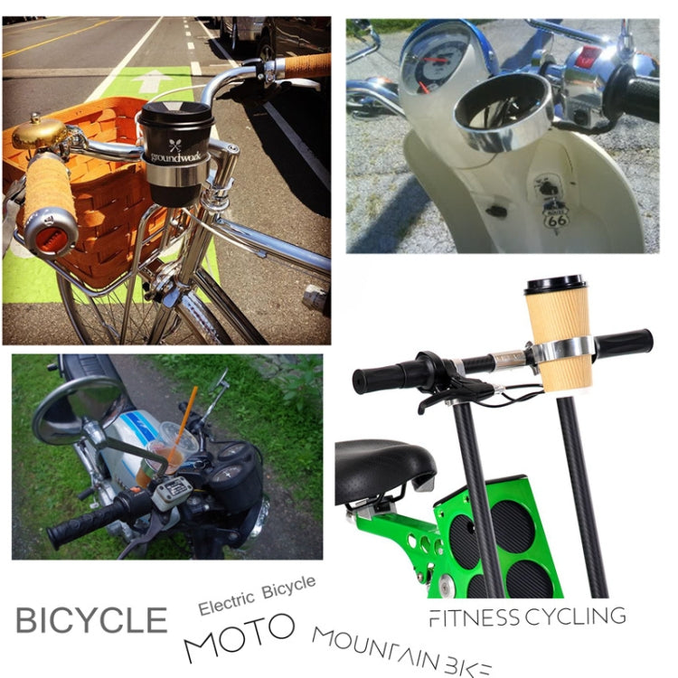 Fahrrad Kaffeetassenhalter Milchtee-Becherhalter Aluminiumlegierung Flaschenhalter, Gelb, Rot, Blau, Schwarz, Silber