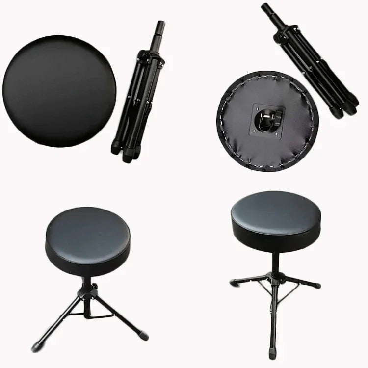 Runder Hocker mit Metallhalterung und Hubfunktion, universelle Bank für Musikinstrumente, runder Hocker mit Hubfunktion
