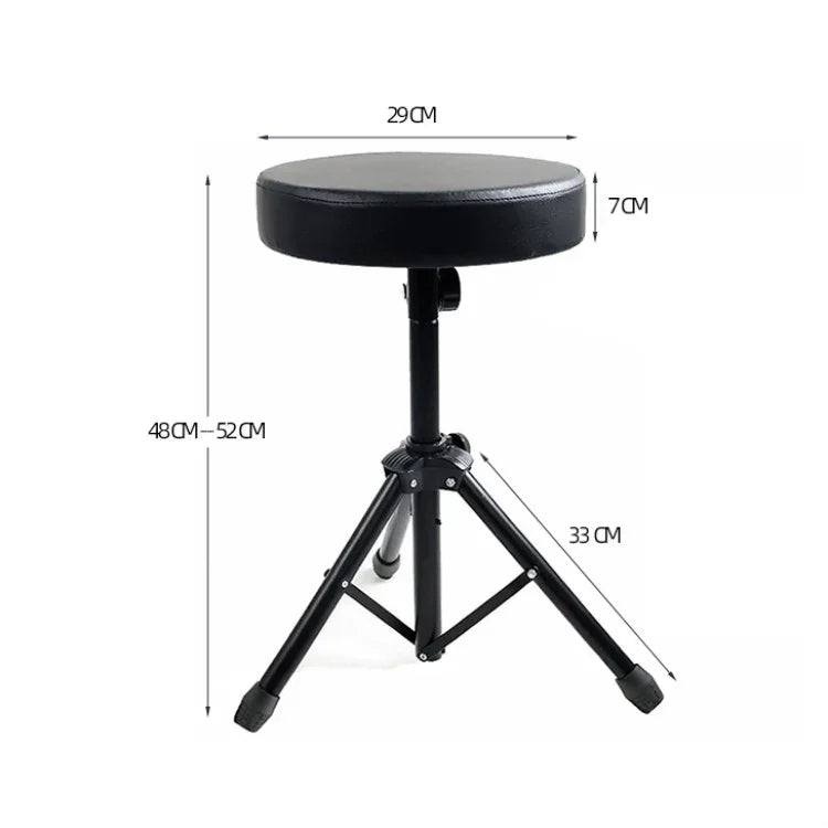 Runder Hocker mit Metallhalterung und Hubfunktion, universelle Bank für Musikinstrumente, runder Hocker mit Hubfunktion