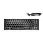 Ajazz K680T Mini-USB-Tastatur mit Kabel, Dual-Mode-Ladefunktion, 68 Tasten, Bluetooth, mechanisch, Kabellänge: 1,6 m, Schaft in Grün, Schwarz und Beige