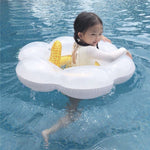 Kinder Sonnenblumen-Sitzring Schwimmring Baby aufblasbarer Rettungsring mit Kissen, Sonnenblumen-Sitzring