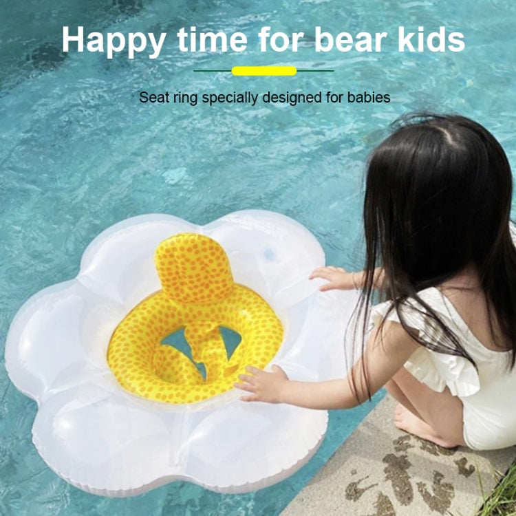 Kinder Sonnenblumen-Sitzring Schwimmring Baby aufblasbarer Rettungsring mit Kissen, Sonnenblumen-Sitzring