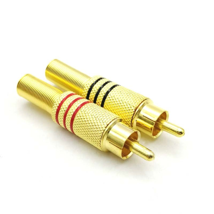 30 Stück RCA Lotus Kopf AV Audio- und Video-Stecker Pflaumenblüten-Stecker Lotus Kopf RCA Stecker, 30 Stück