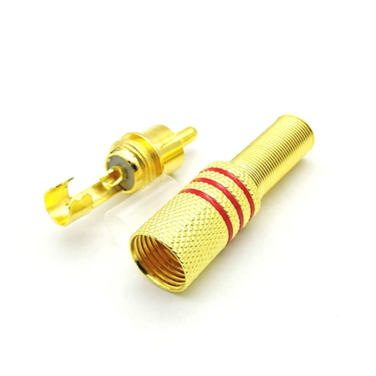 30 Stück RCA Lotus Kopf AV Audio- und Video-Stecker Pflaumenblüten-Stecker Lotus Kopf RCA Stecker, 30 Stück