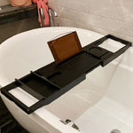 Badezimmer Multifunktionales, ausziehbares Badewannenregal, Einzelfach, Doppelfach