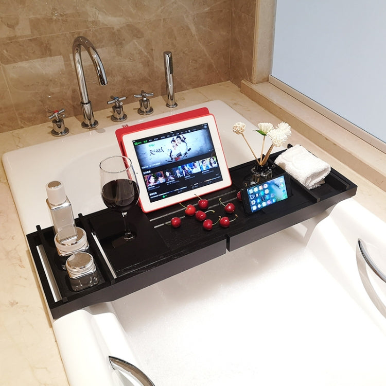 Badezimmer Multifunktionales, ausziehbares Badewannenregal, Einzelfach, Doppelfach