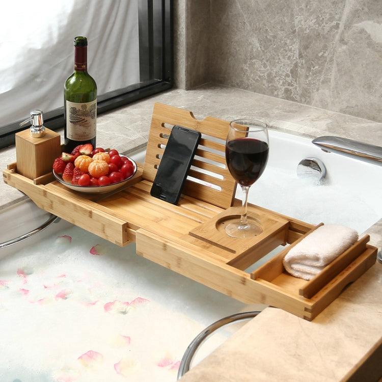 Bambus Fuß Badewannen Regal Multifunktionales Badezimmer Ausziehbares Badewannen Regal, Ausziehbares Badewannen Regal