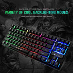 ZIYOULANG K16 87-Tasten Gaming-Notebook-Tastatur mit farbiger Mixed-Light-Beleuchtung, Kabellänge: 1,5 m, K16