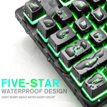 ZIYOULANG K16 87-Tasten Gaming-Notebook-Tastatur mit farbiger Mixed-Light-Beleuchtung, Kabellänge: 1,5 m, K16