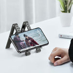 Metall Laptop-Ständer Computer-Kühlung Faltbar Mini Flacher Erhöhter Halter, Grau, Silber