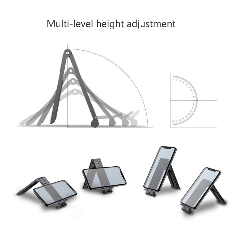 Metall Laptop-Ständer Computer-Kühlung Faltbar Mini Flacher Erhöhter Halter, Grau, Silber