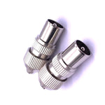 50 Stück Metallantenne TV-Stecker Video Radiofrequenz-Kabelstecker RF Männlicher Kopf