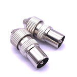 50 Stück Metallantenne TV-Stecker Video Radiofrequenz-Kabelstecker RF Männlicher Kopf